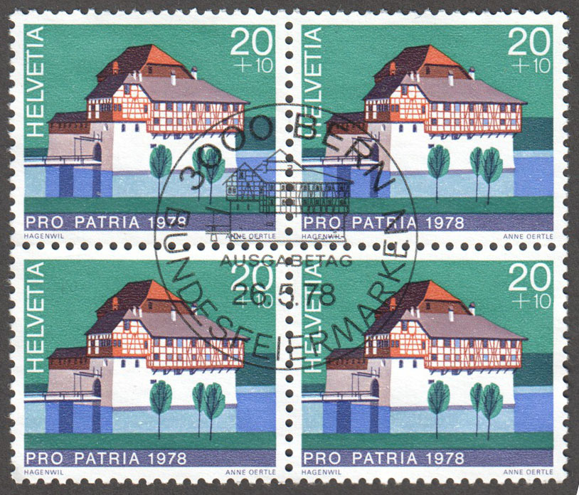 Switzerland Scott B455 Used Block - Click Image to Close